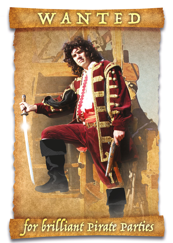 Wanted! For brilliant pirate parties, puppet shows, and antics